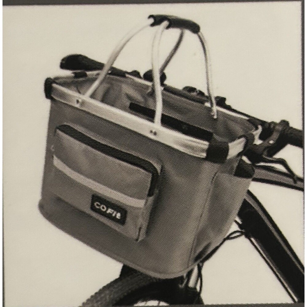 CoFit Gray Detachable Bicycle Basket NEW!